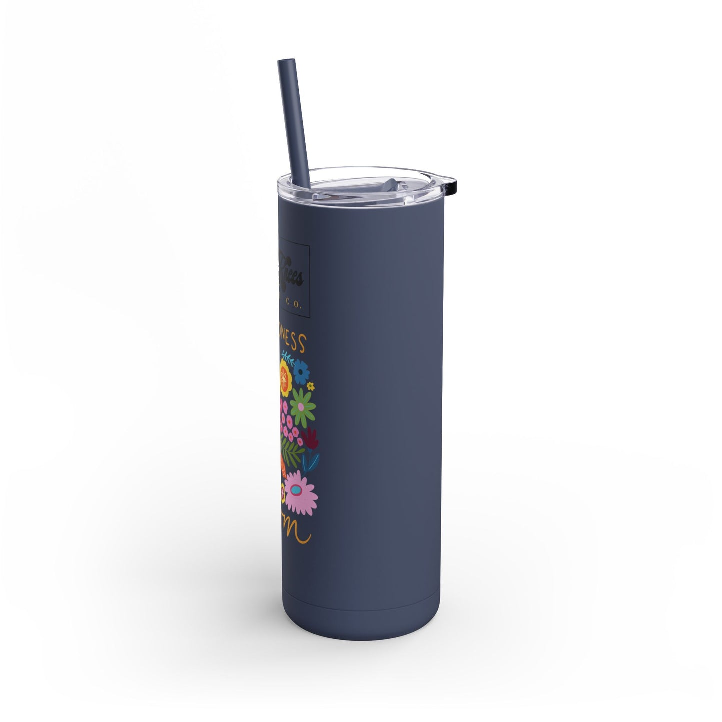 Bee's Knees Logo 20oz Floral Tumbler - "Let Kindness Bloom" - Eco-Friendly Travel Mug