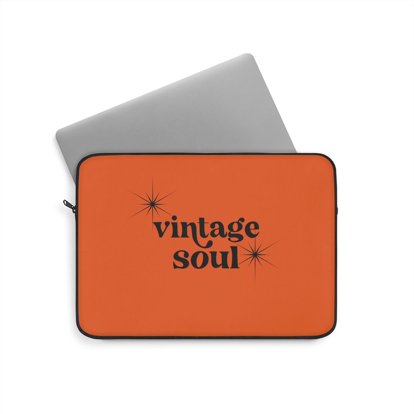 Orange Vintage Soul Laptop Sleeve - Stylish & Protective Case for Trendy Individuals