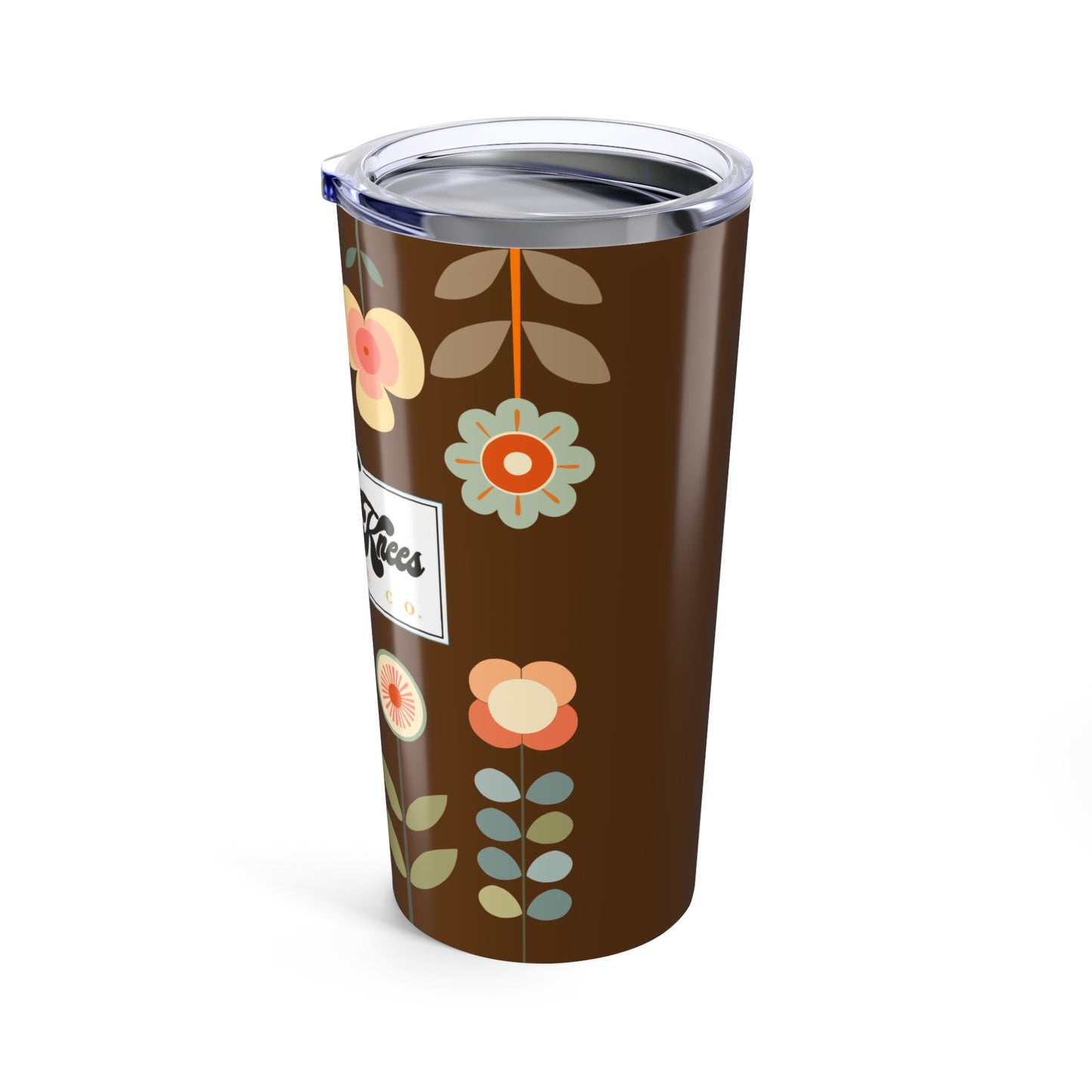 Retro Brown/Bee's Knees Flower Tumbler 20oz