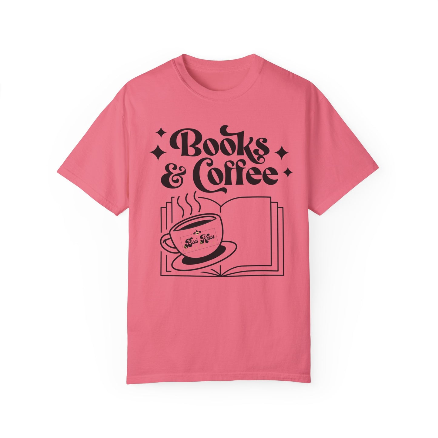 Books & Coffee Unisex Garment-Dyed T-shirt