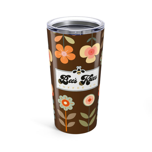 Retro Brown/Bee's Knees Flower Tumbler 20oz