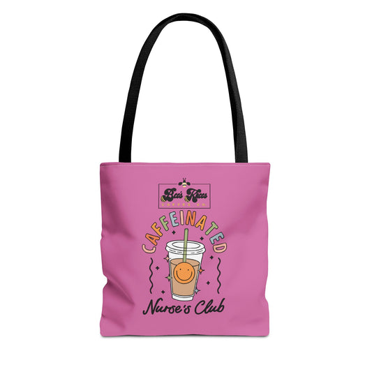 Caffeinated Nurse Club/Bee's Knees Tote Bag (AOP)
