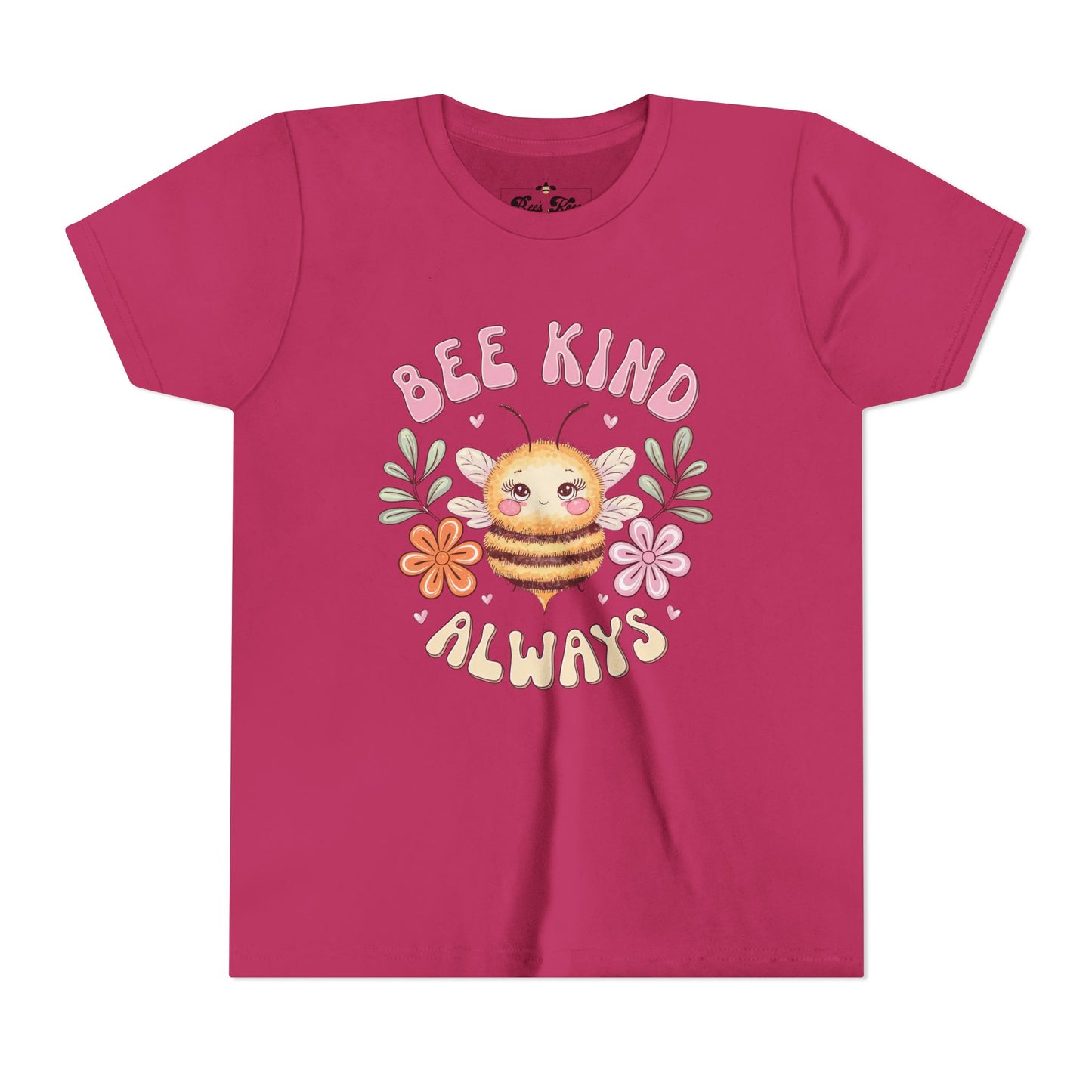 Bee Kind Always Youth Short Sleeve Tee - Positive Vibe Kids T-Shirt