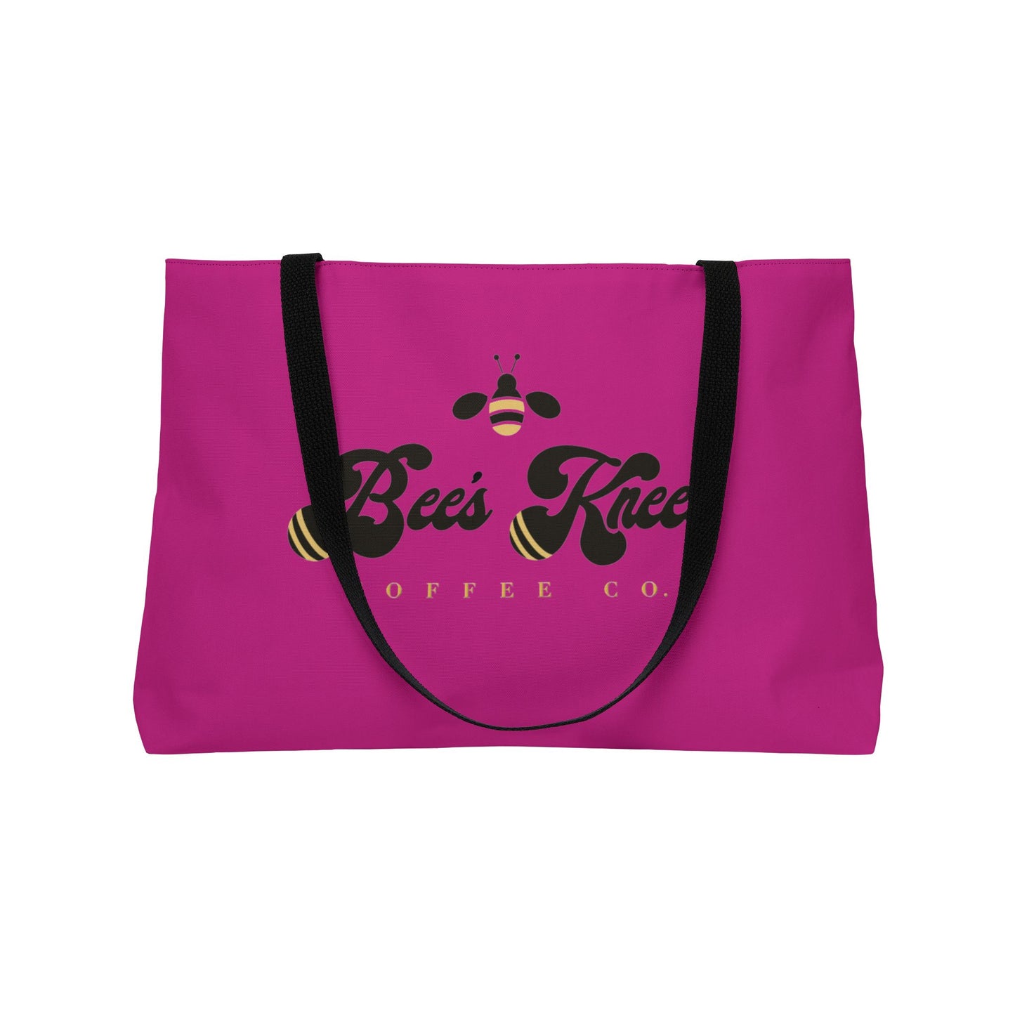 Bee's Knees Floral Weekender Tote Bag - Vibrant Travel Bag for Coffee Lovers