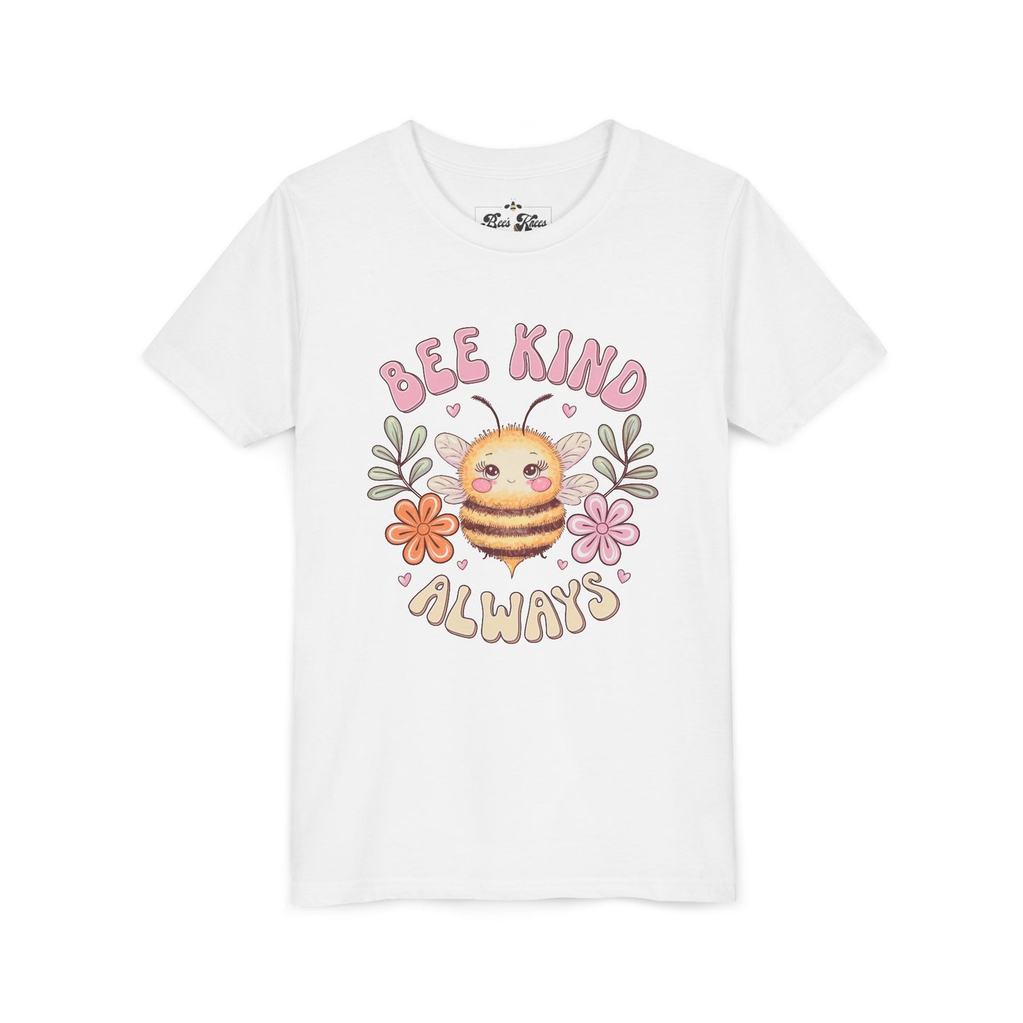 Bee Kind Always Youth Short Sleeve Tee - Positive Vibe Kids T-Shirt