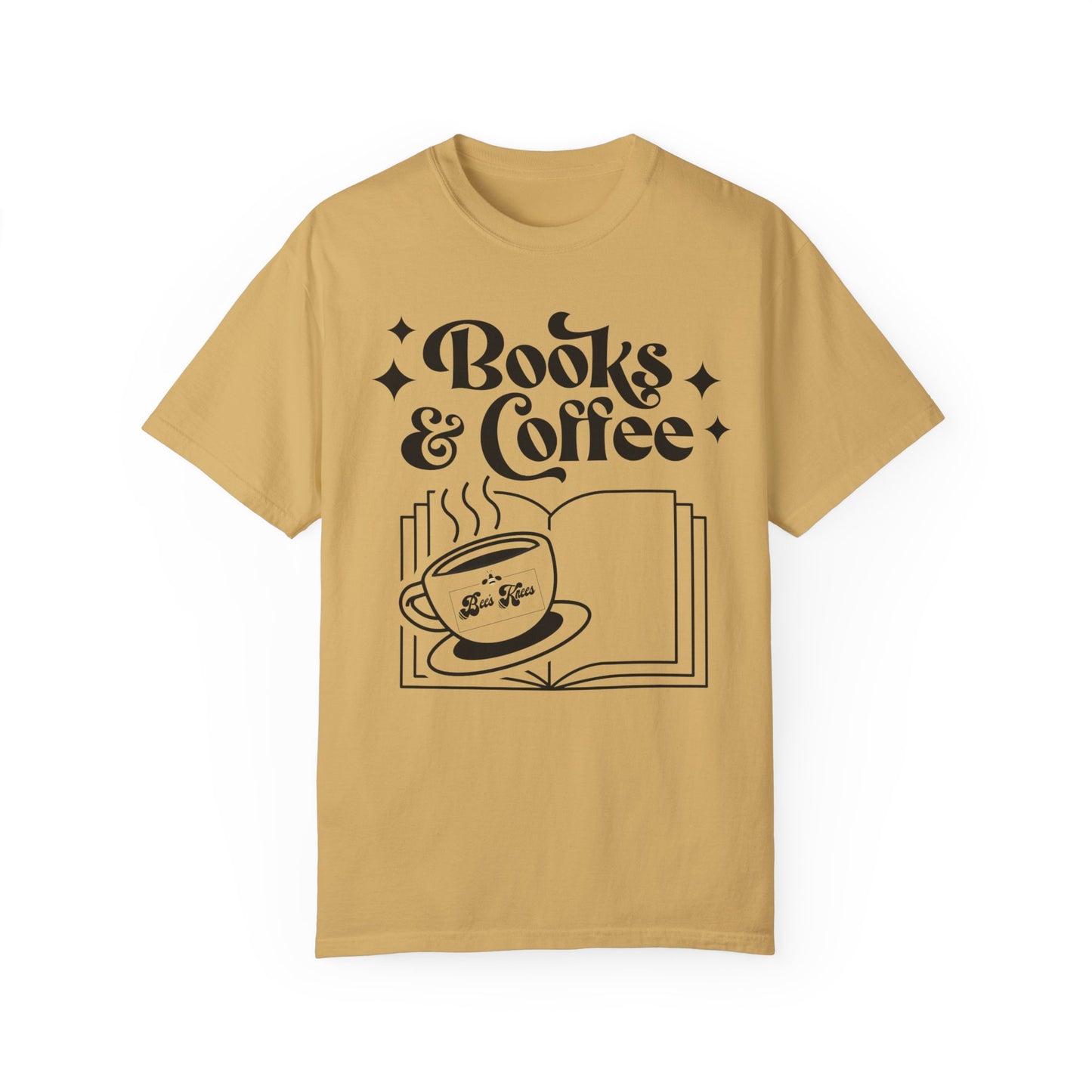 Books & Coffee Unisex Garment-Dyed T-shirt