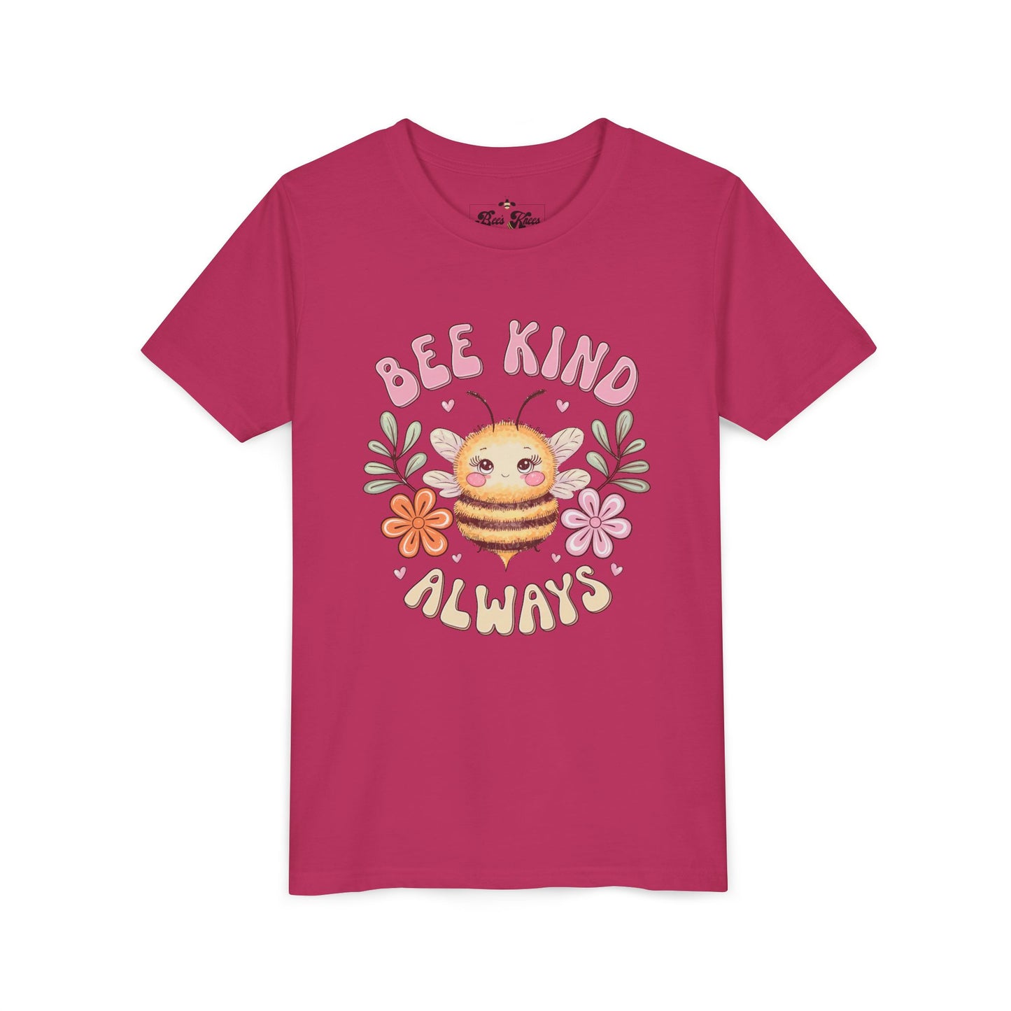 Bee Kind Always Youth Short Sleeve Tee - Positive Vibe Kids T-Shirt