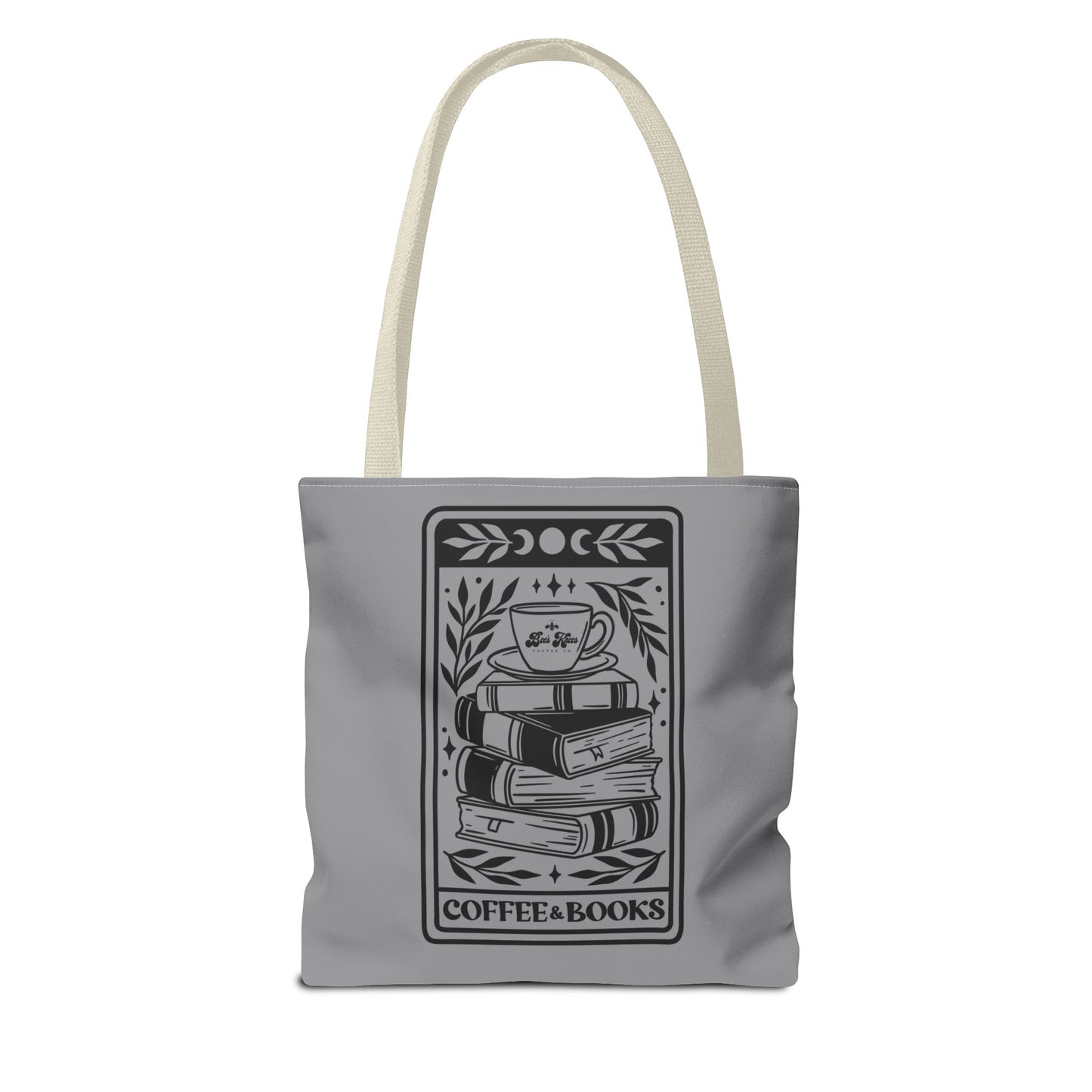 Bee's Knees Coffee & Books Tote Bag (AOP)