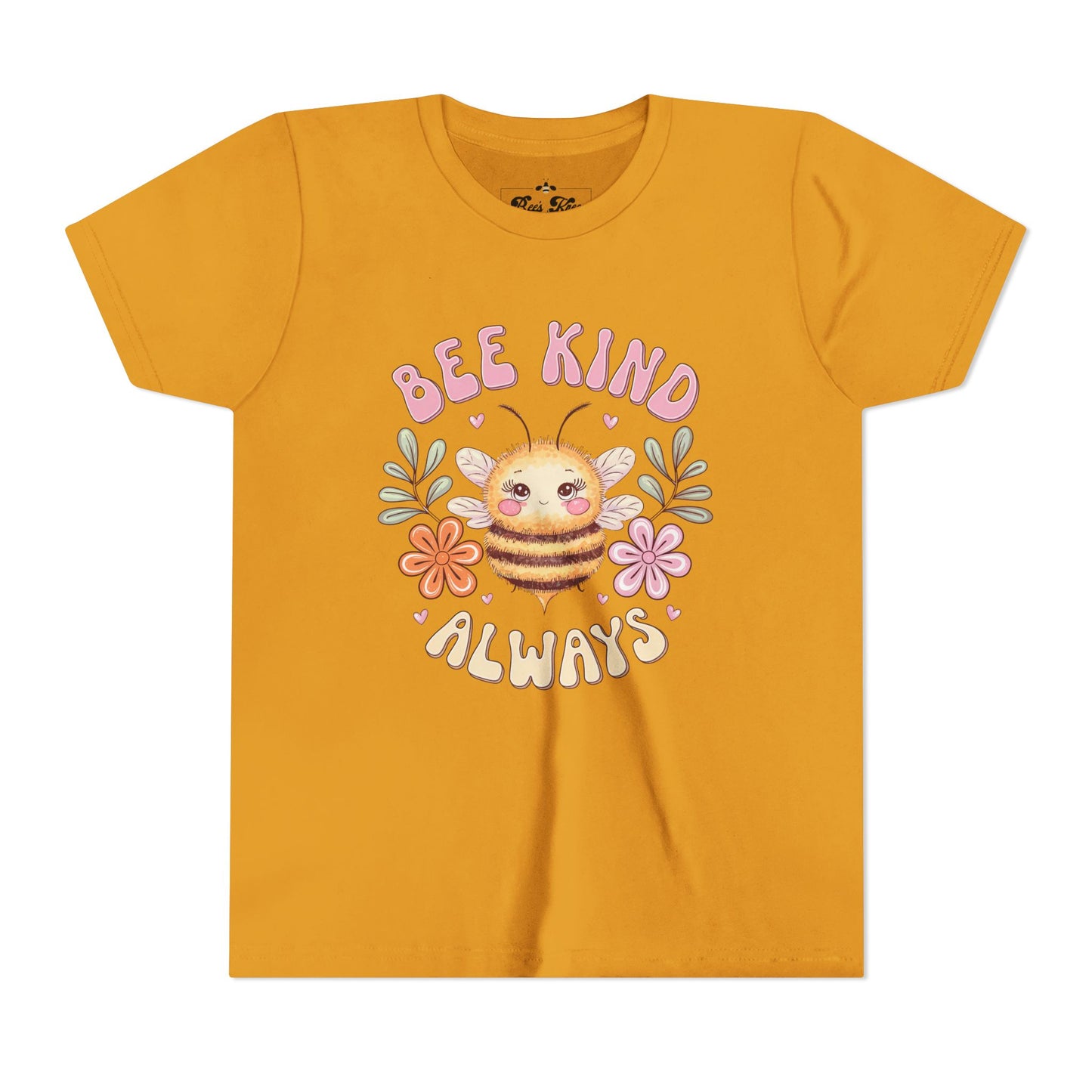 Bee Kind Always Youth Short Sleeve Tee - Positive Vibe Kids T-Shirt