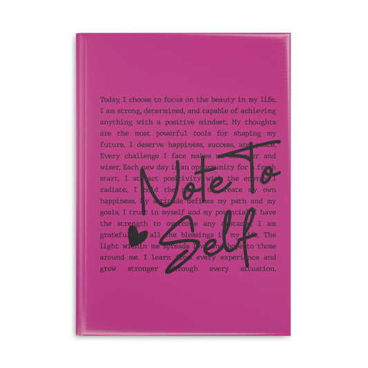 Pink Hardcover Notebook with Puffy Cover