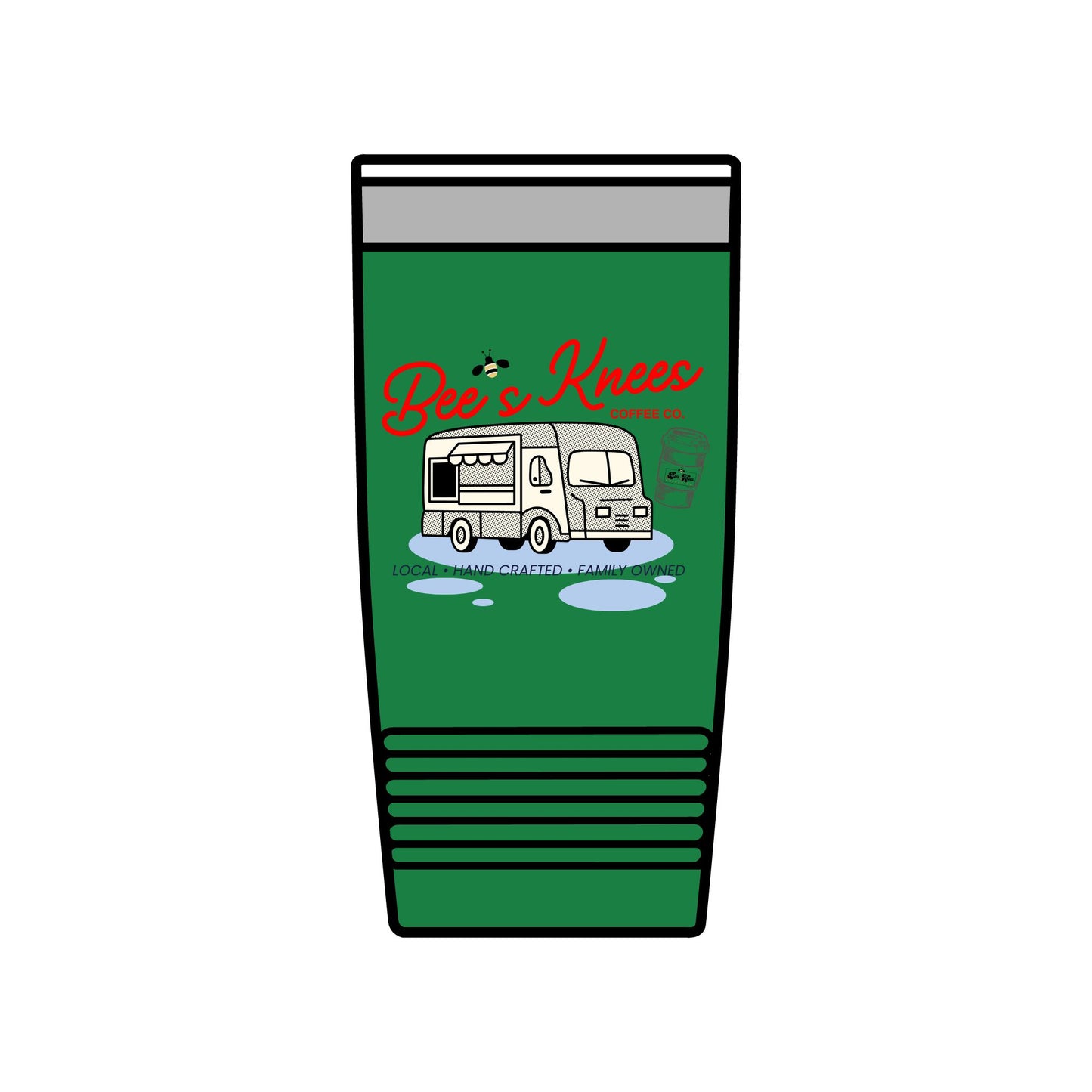 Bee's Knees Coffee Co. Insulated Tumbler - 20oz Travel Mug for Coffee Lovers