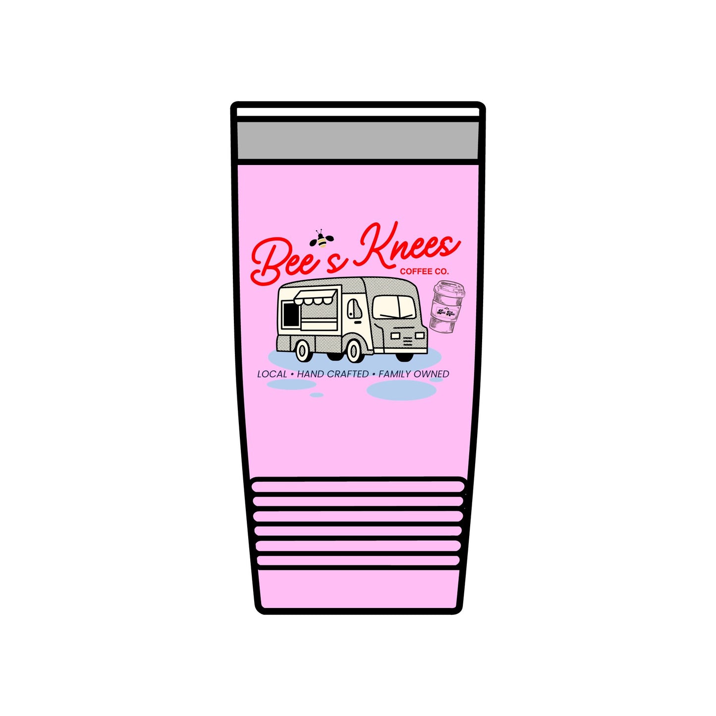 Bee's Knees Coffee Co. Insulated Tumbler - 20oz Travel Mug for Coffee Lovers