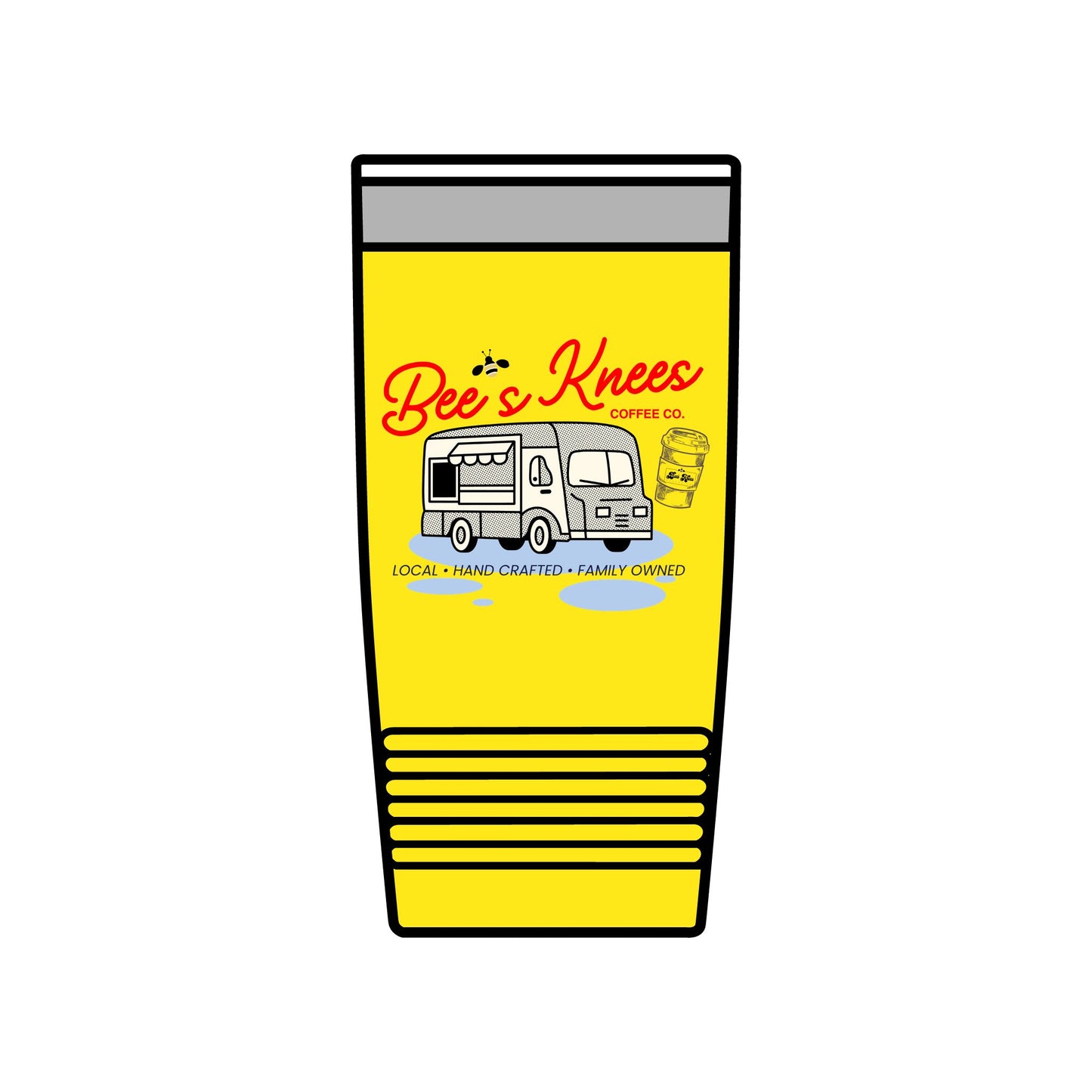 Bee's Knees Coffee Co. Insulated Tumbler - 20oz Travel Mug for Coffee Lovers