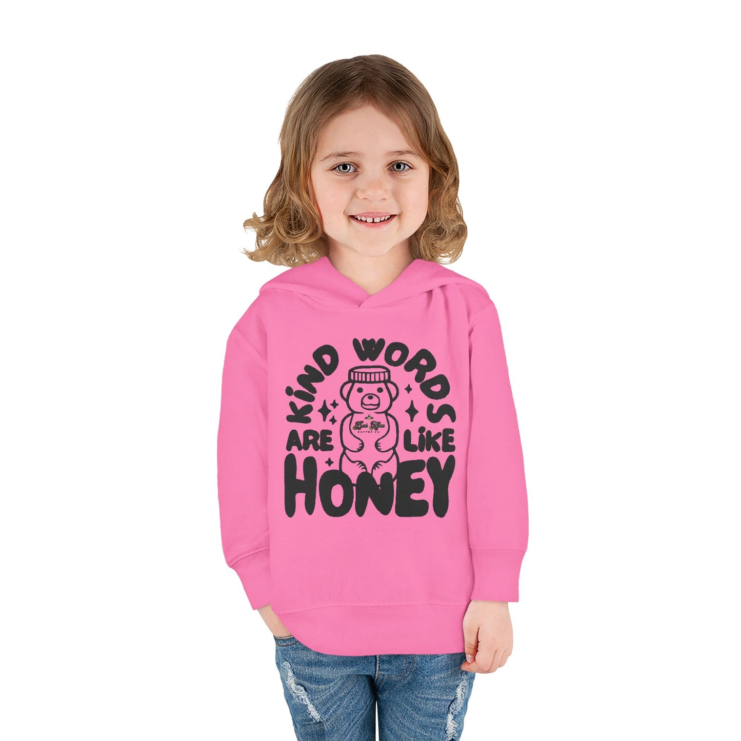 Kind Words/Bee's Knees Toddler Pullover Fleece Hoodie