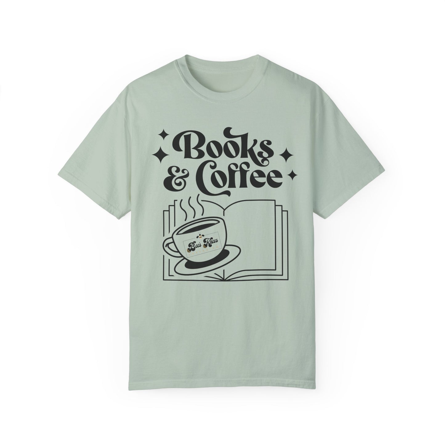 Books & Coffee Unisex Garment-Dyed T-shirt