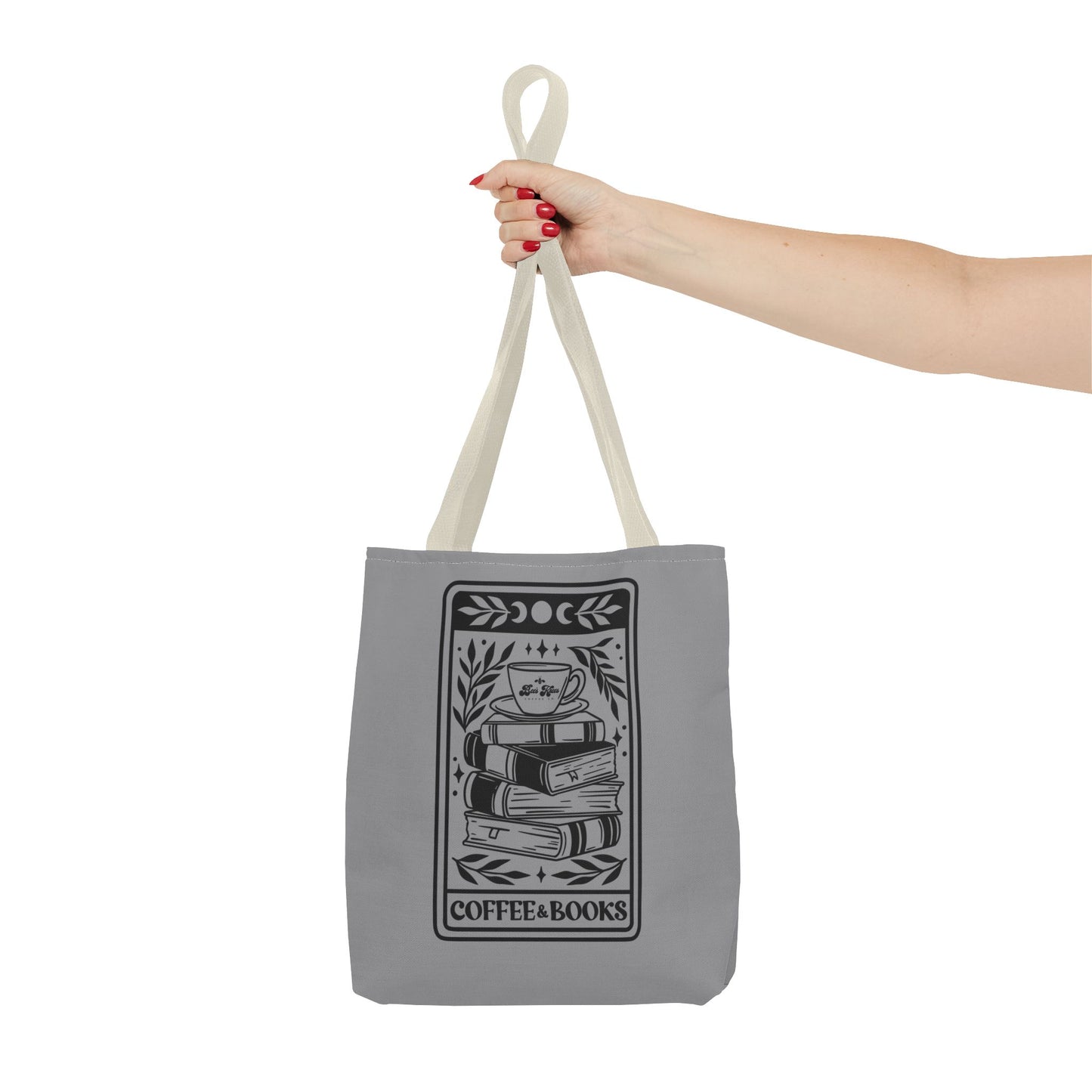 Bee's Knees Coffee & Books Tote Bag (AOP)