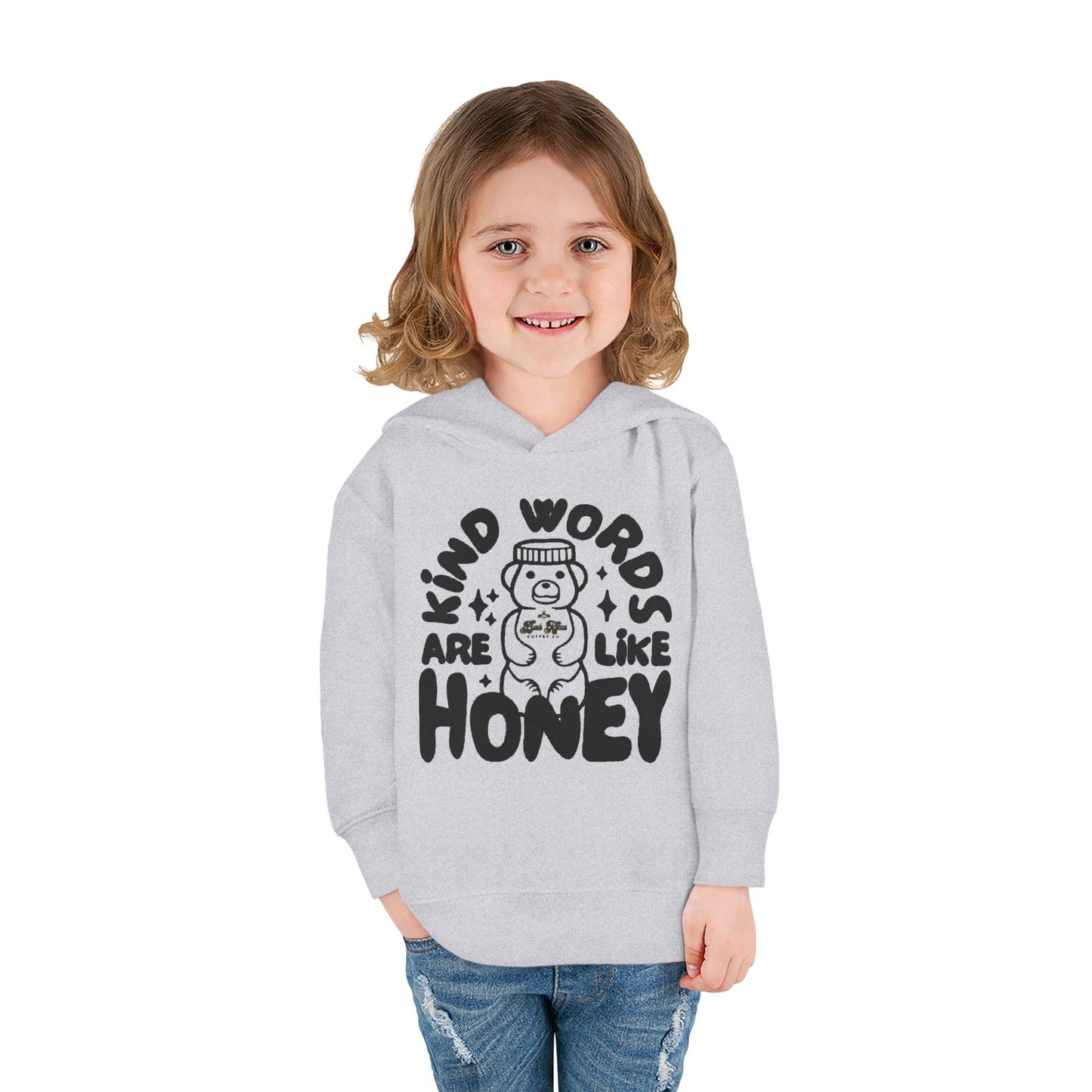 Kind Words/Bee's Knees Toddler Pullover Fleece Hoodie