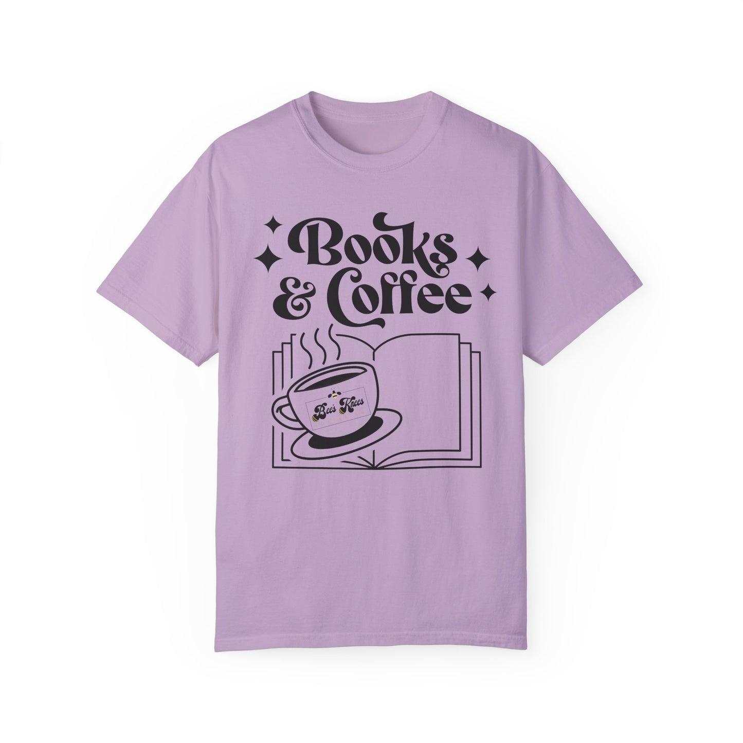 Books & Coffee Unisex Garment-Dyed T-shirt